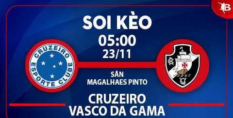Soi kèo bóng đá 23/11: Dù vừa đánh bại Bragantino, Cruzeiro sẽ không thể thắng trong trận Cruzeiro vs Vasco da Gama. Trong trận đấu còn lại ở giải VĐQG Brazil giữa Fluminense vs Sao Paulo, xỉu góc hiệp 1 là cửa sáng.
